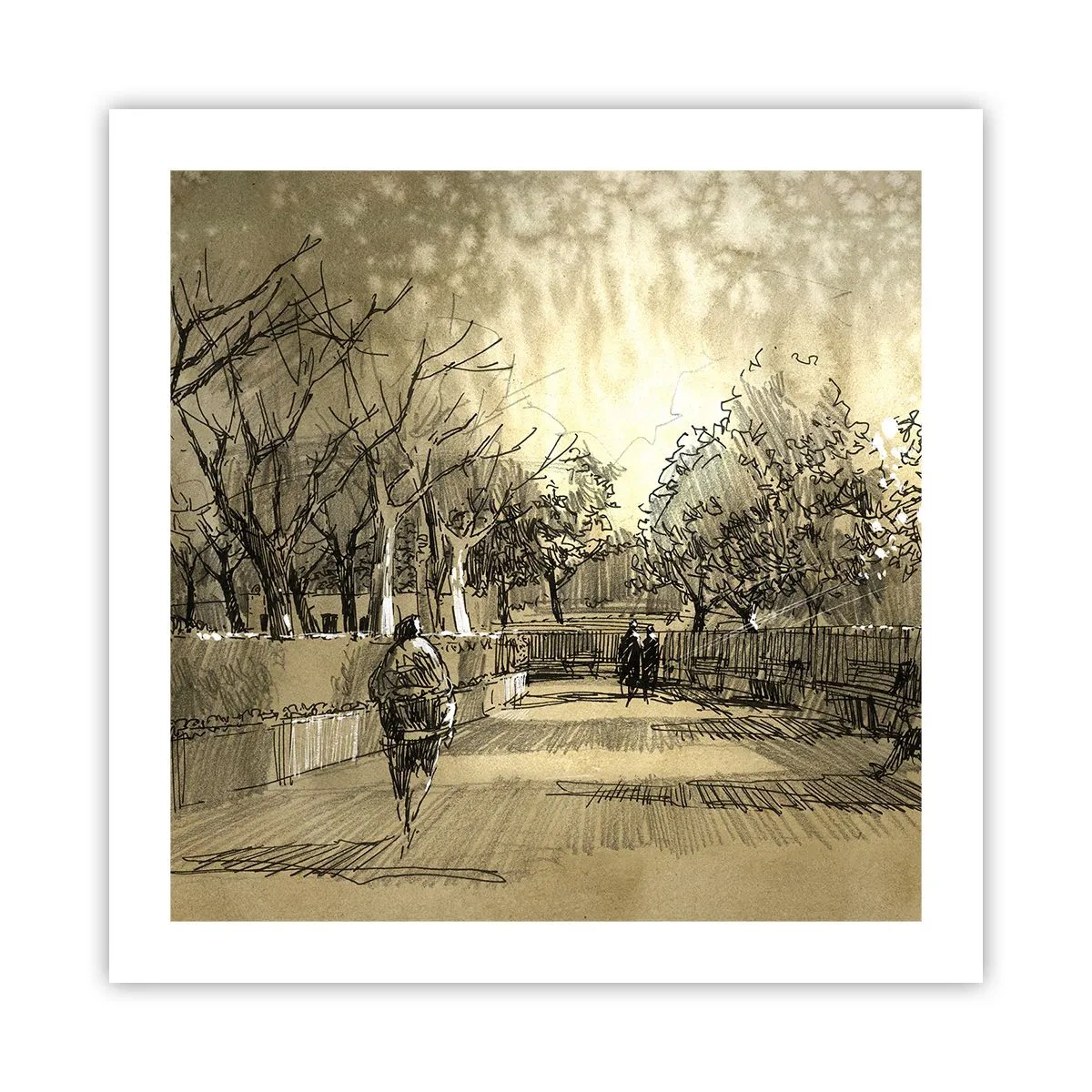 Poster - Attimo fermato con la penna - 50x50 cm