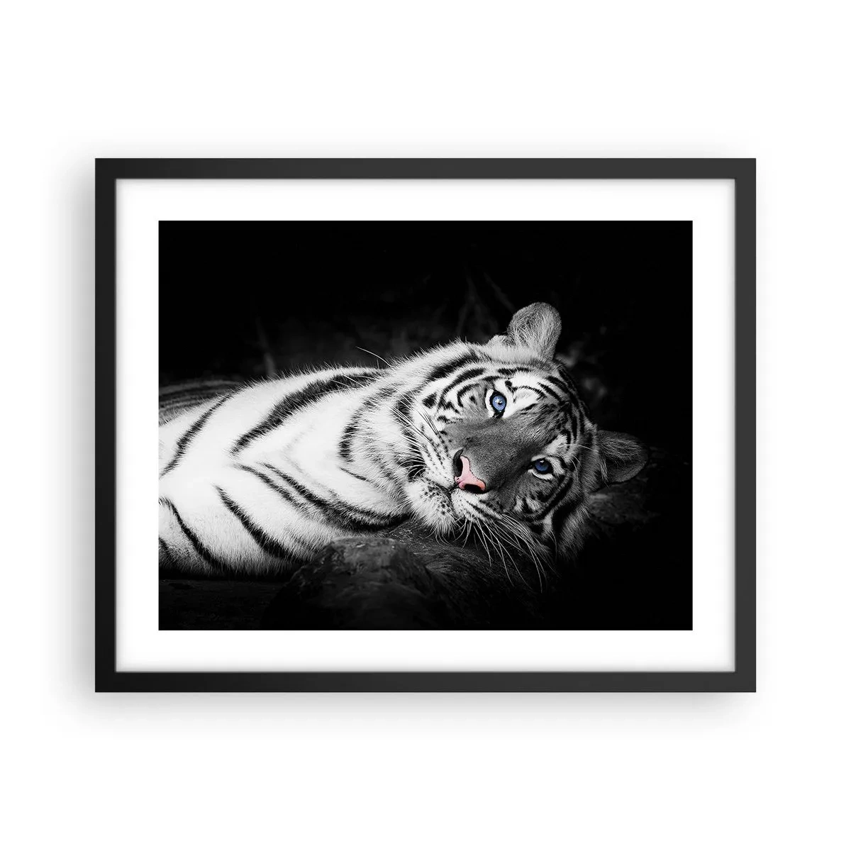 Poster in cornice nera - Selvaggità e pace - 50x40 cm