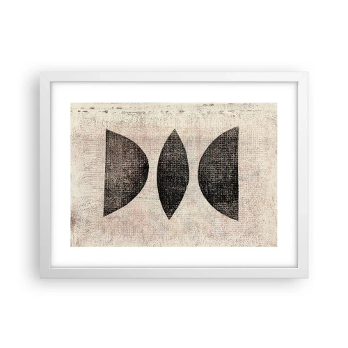 Poster in cornice bianca - Astrazione etnica - 40x30 cm