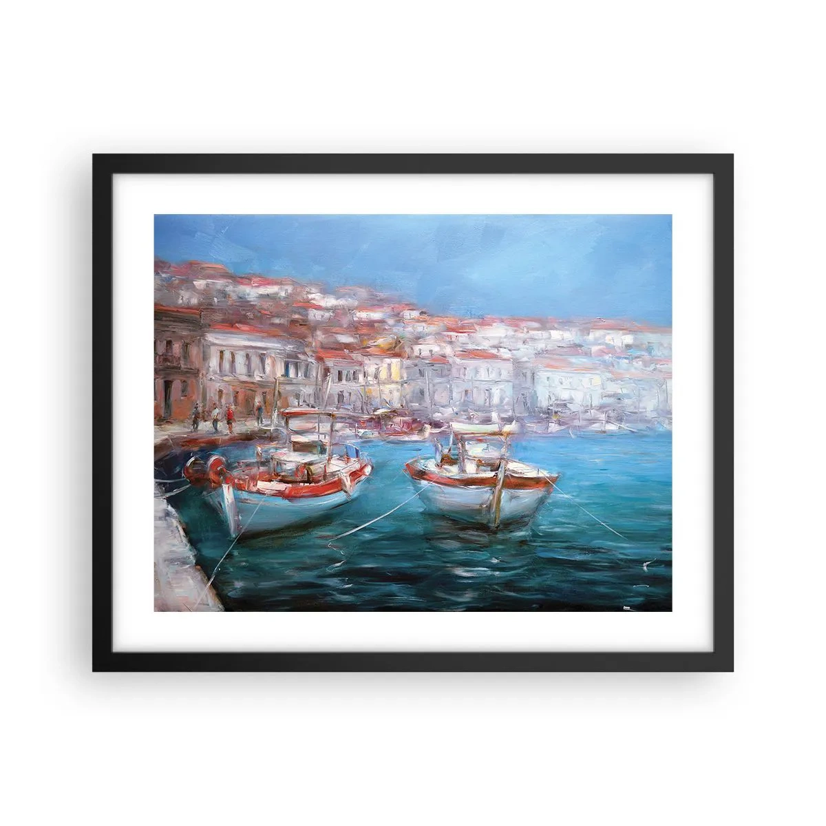 Poster in cornice nera - Golfo italiano - 50x40 cm