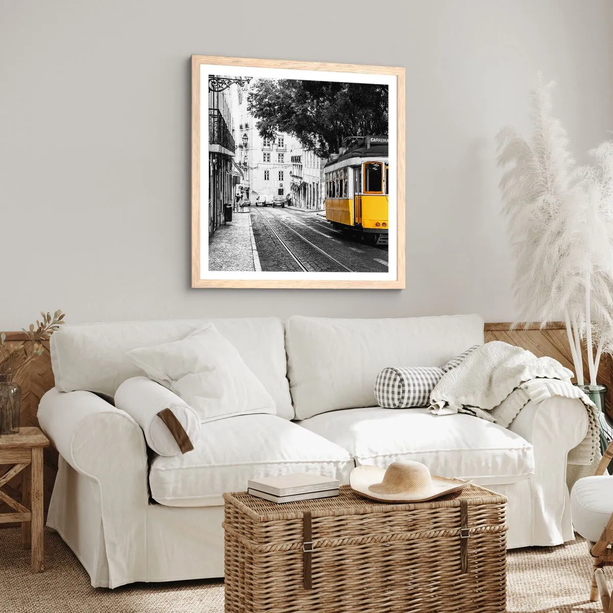 Poster in cornice rovere chiaro - Con il fado in sottofondo - 30x30 cm