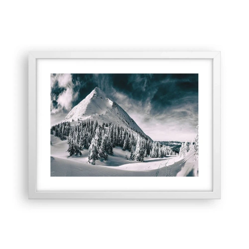 Poster in cornice bianca - Il paese della neve e del ghiaccio - 40x30 cm
