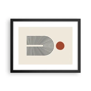 Poster in cornice nera - Magnetismo di forme e colori - 40x30 cm