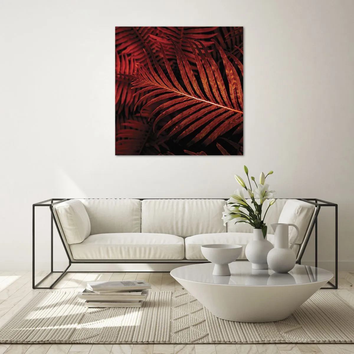 Quadro su vetro - Il calore della vita - 30x30 cm