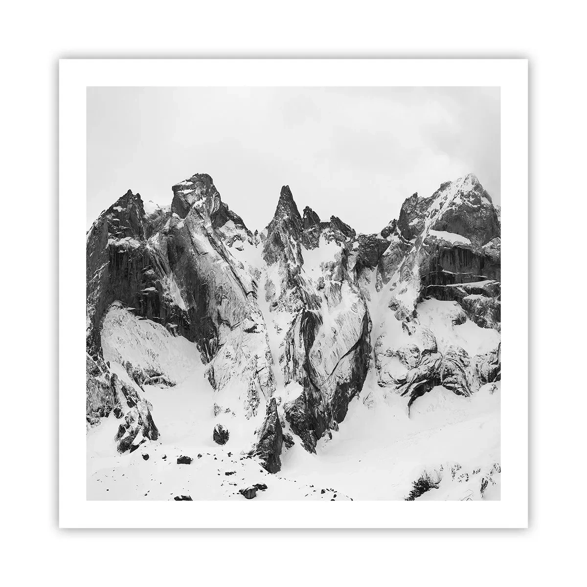 Poster - Cresta minacciosa di granito - 60x60 cm