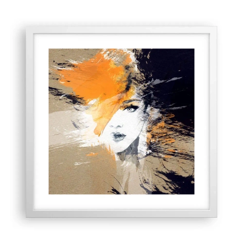 Poster in cornice bianca - E la luce fu - 40x40 cm