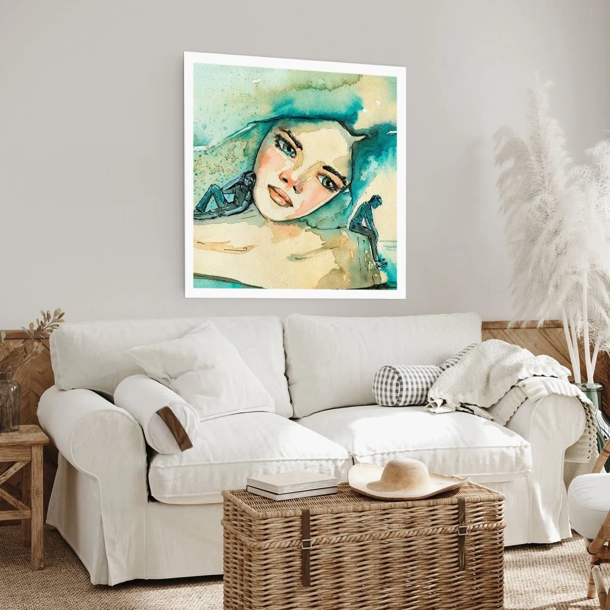 Poster - Am I blue? - 40x40 cm