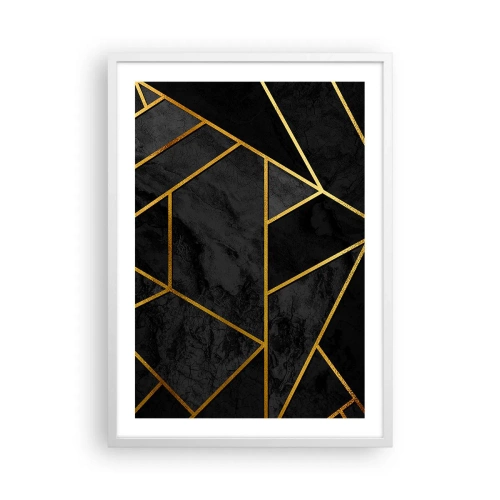 Poster in cornice bianca - Oscurità e luce - 50x70 cm