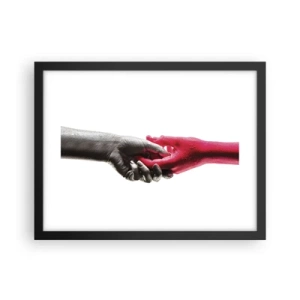 Poster in cornice nera - Insieme, sebbene diversi - 40x30 cm