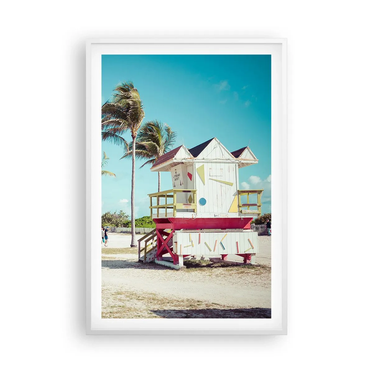 Poster in cornice bianca - Ti aspetta una bella giornata - 61x91 cm