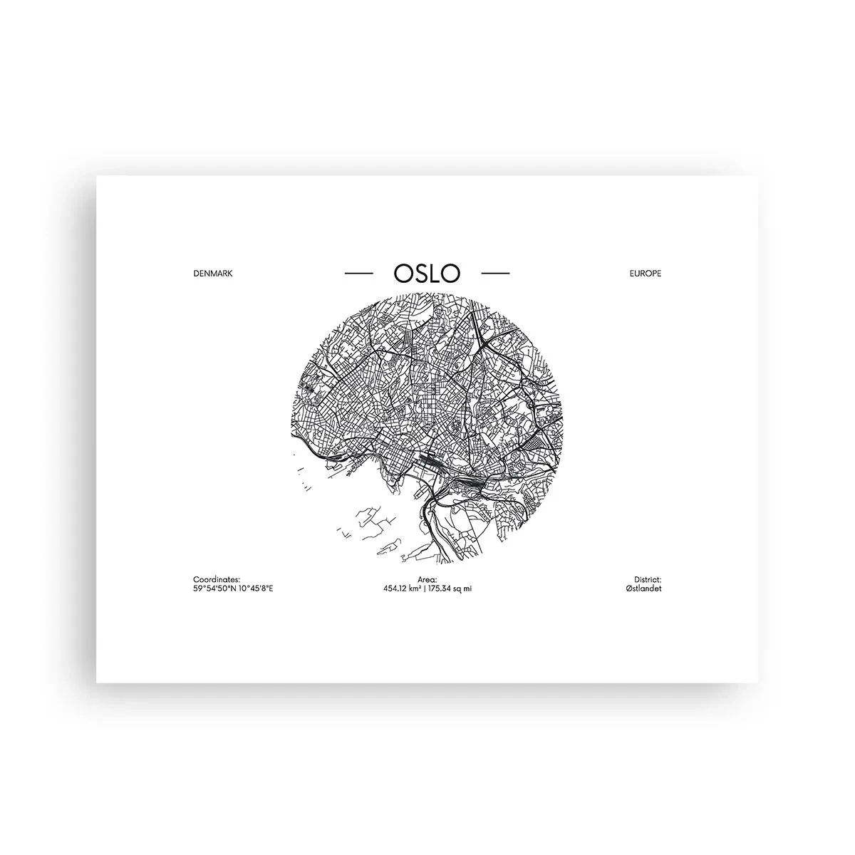 Poster - Anatomia di Oslo - 40x30 cm