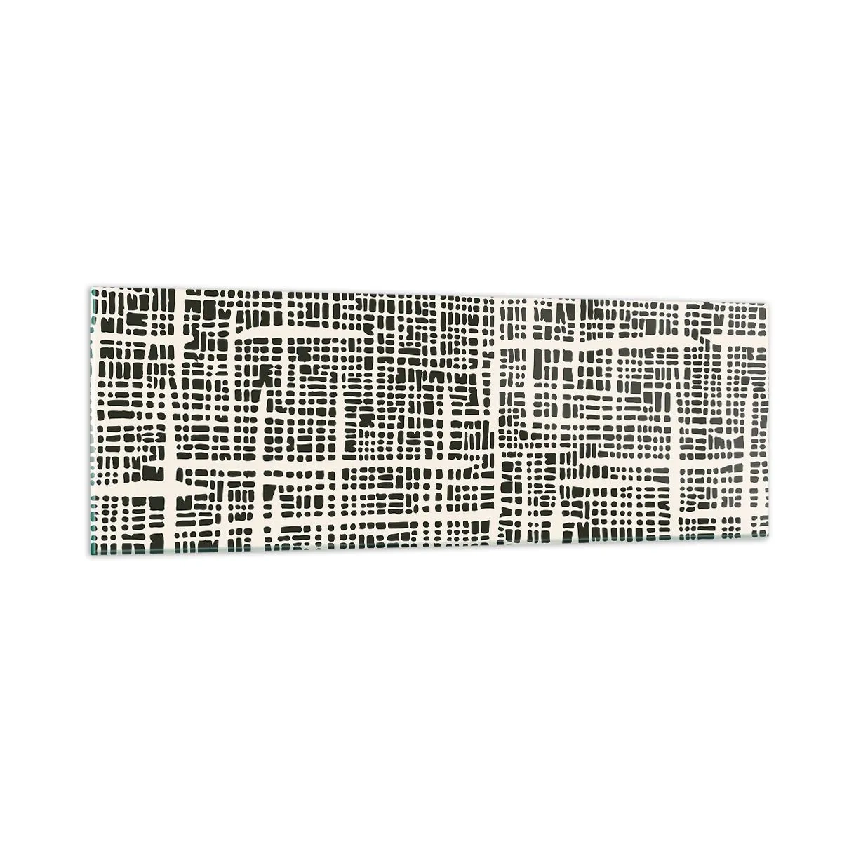 Quadro su vetro - Composizione tessuta - 90x30 cm