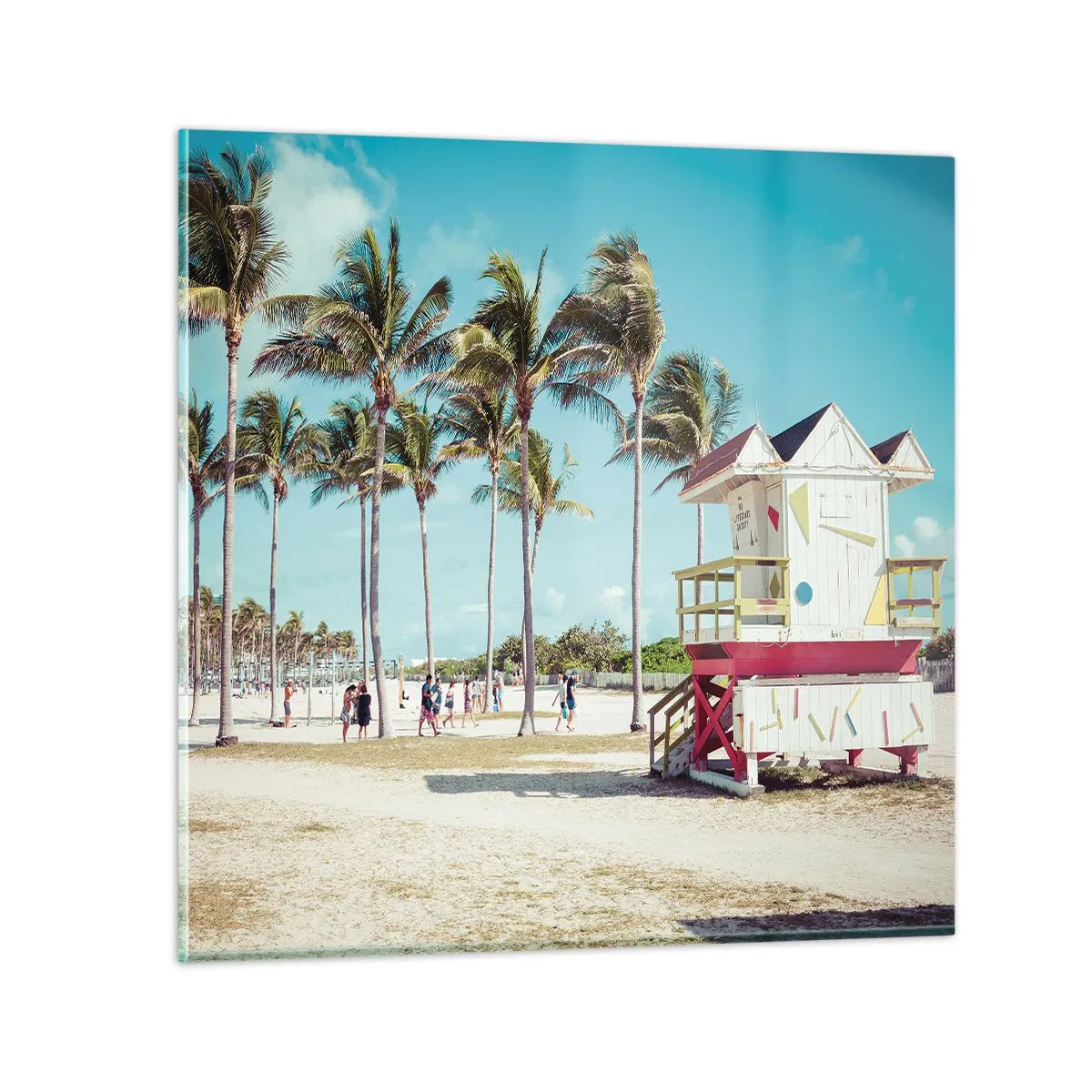 Quadro su vetro - Ti aspetta una bella giornata - 40x40 cm