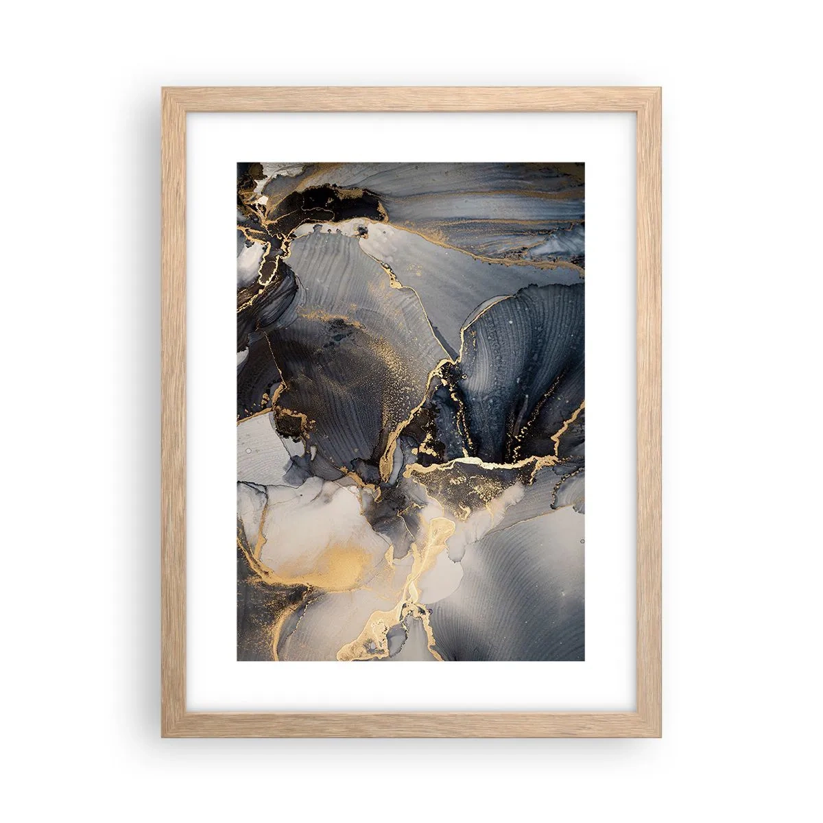 Poster in cornice rovere chiaro - Vita di pietra - 30x40 cm