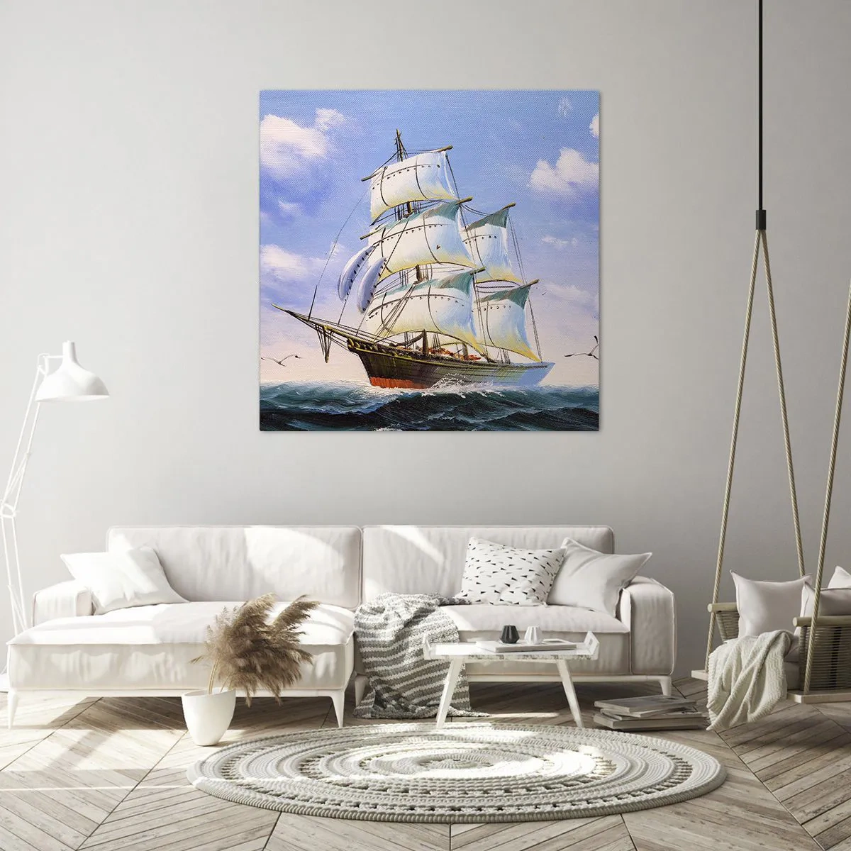 Quadro su tela - Stampe su Tela - Con orgoglio nel vento - 40x40 cm