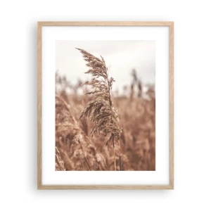 Poster in cornice rovere chiaro - Nei campi è già autunno - 40x50 cm