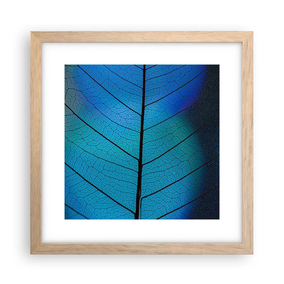 Poster in cornice rovere chiaro - Struttura intricata - 30x30 cm