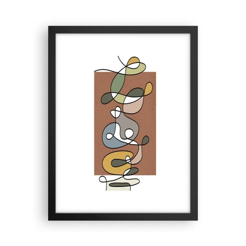 Poster in cornice nera - Un'astrazione da ridere - 30x40 cm