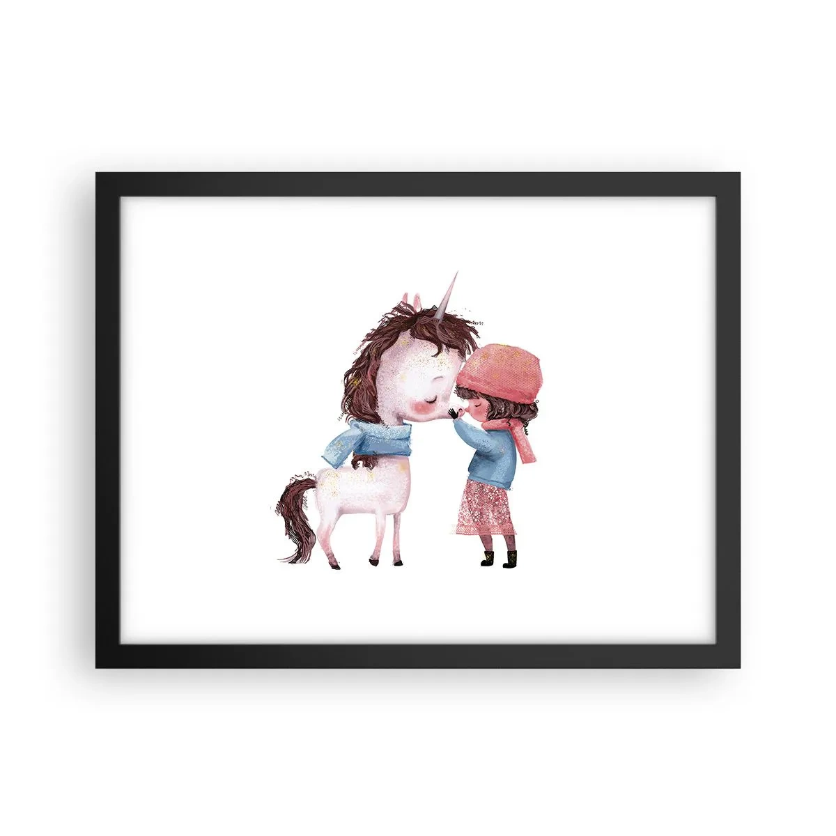 Poster in cornice nera - Racconto d'inverno - 40x30 cm