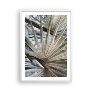 Poster in cornice bianca - Ventagli dei tropici - 50x70 cm