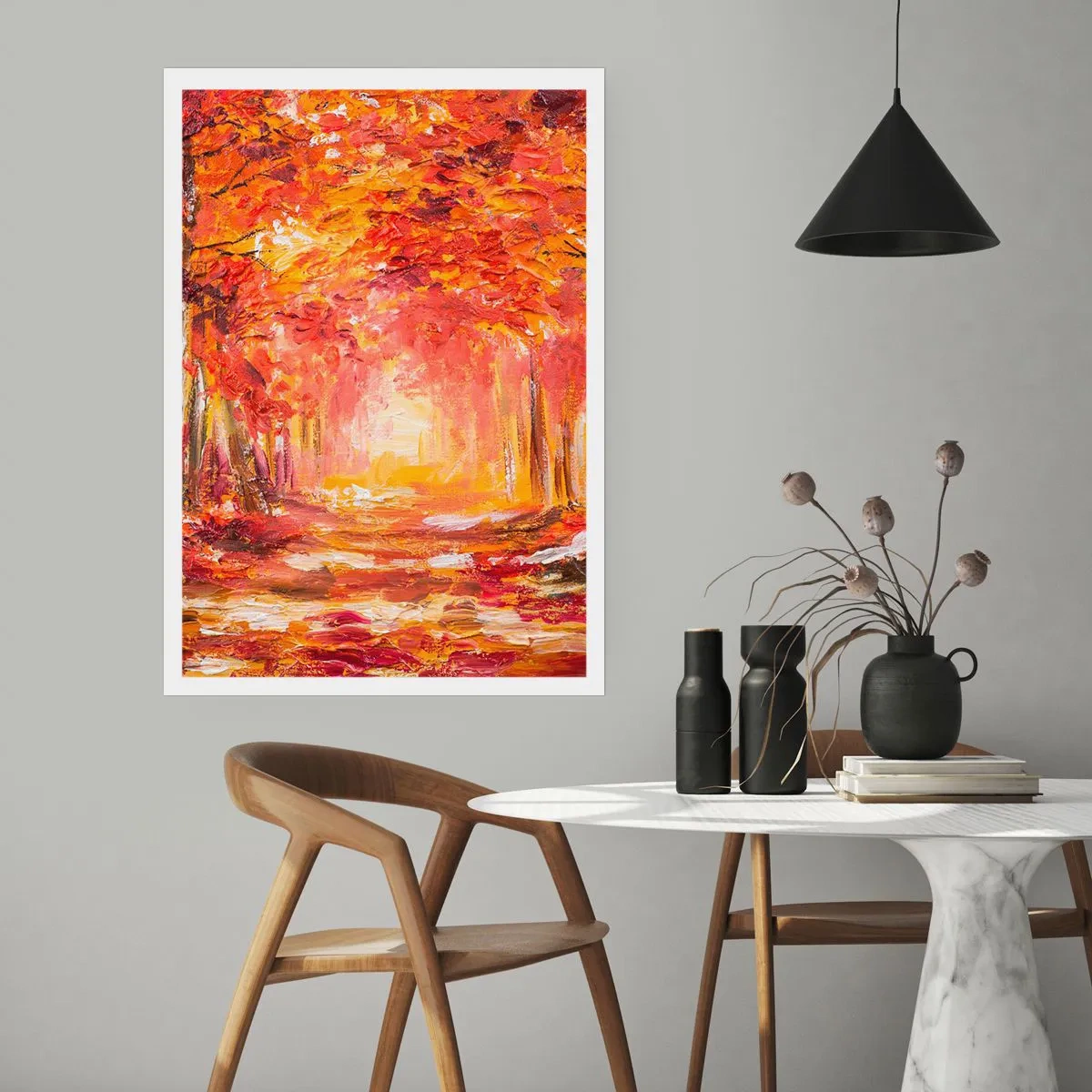 Poster - Foresta di rame - 30x40 cm