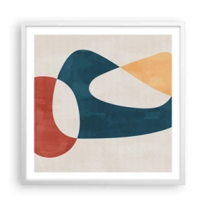 Poster in cornice bianca - Influenze e metamorfosi - 60x60 cm