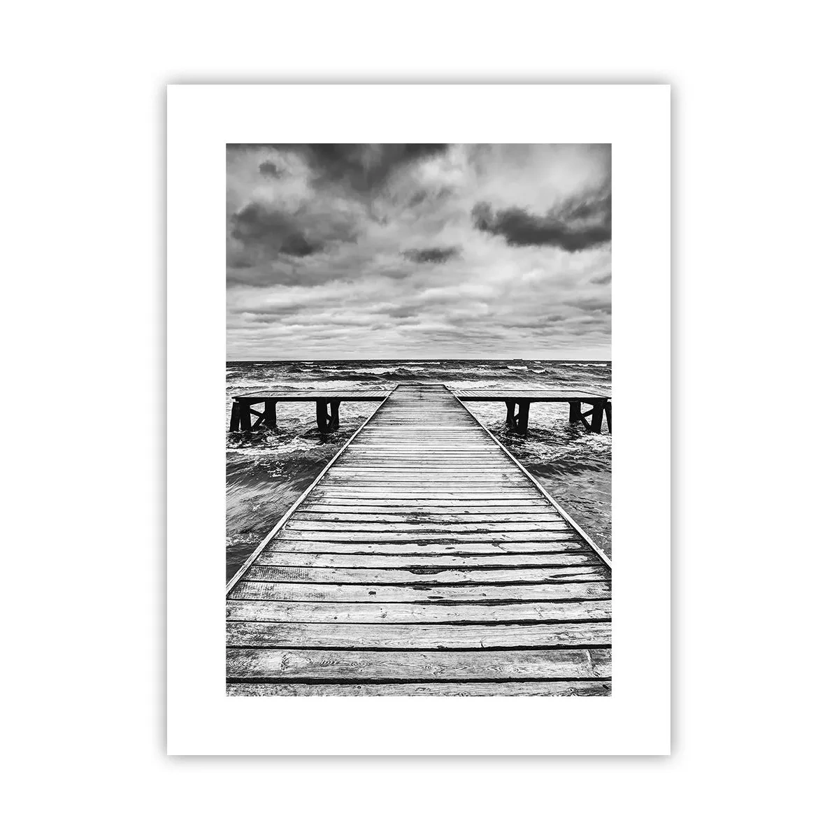 Poster - Aspetto che il vento le scacci via... - 30x40 cm