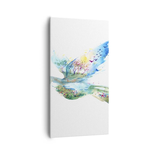 Quadro su tela - Stampe su Tela - Sulle ali della natura - 55x100 cm