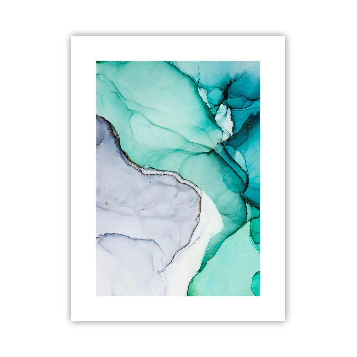 Poster - Studio in turchese - 30x40 cm