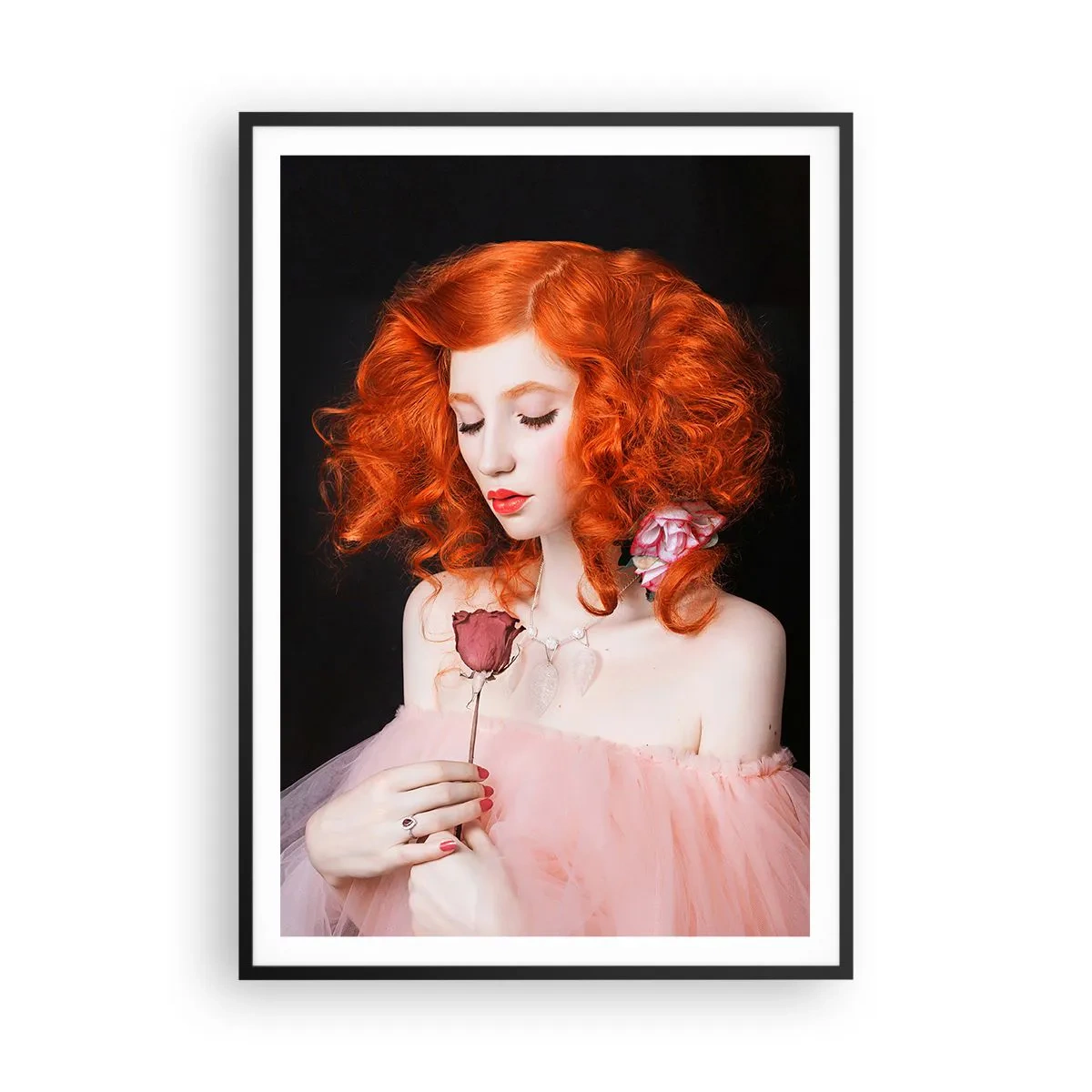 Poster in cornice nera - In stile barocco - 70x100 cm