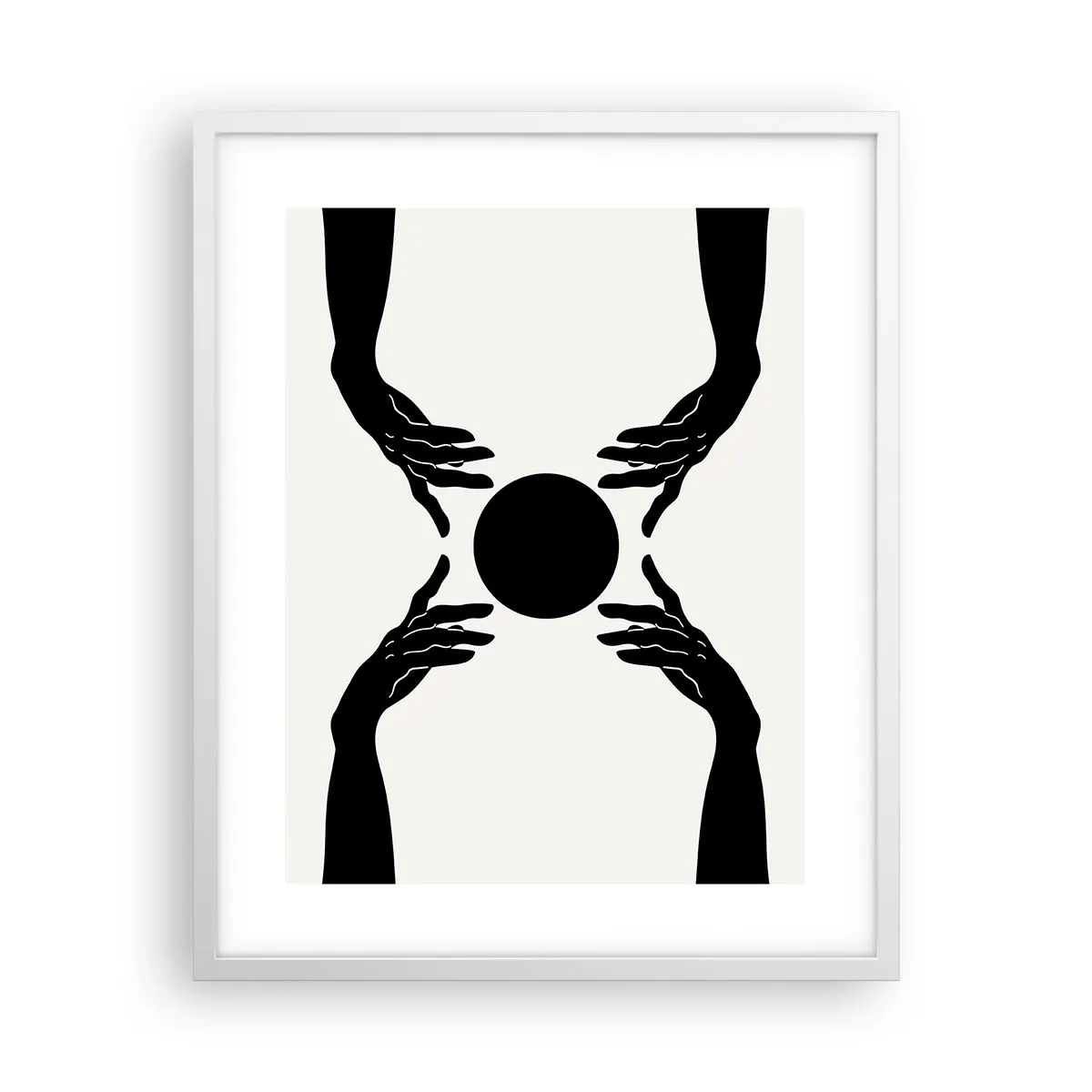 Poster in cornice bianca - Segno misterioso - 40x50 cm