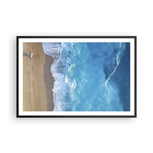 Poster in cornice nera - La forza del blu - 91x61 cm