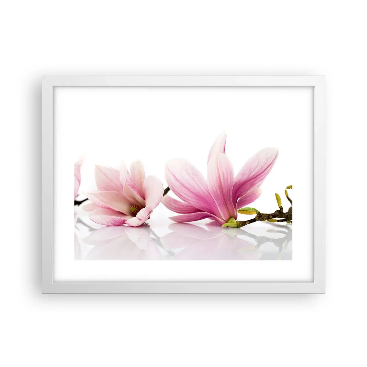 Poster in cornice bianca - Delicati come un soffio di primavera - 40x30 cm