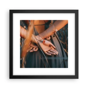 Poster in cornice nera - Legata alla natura - 30x30 cm