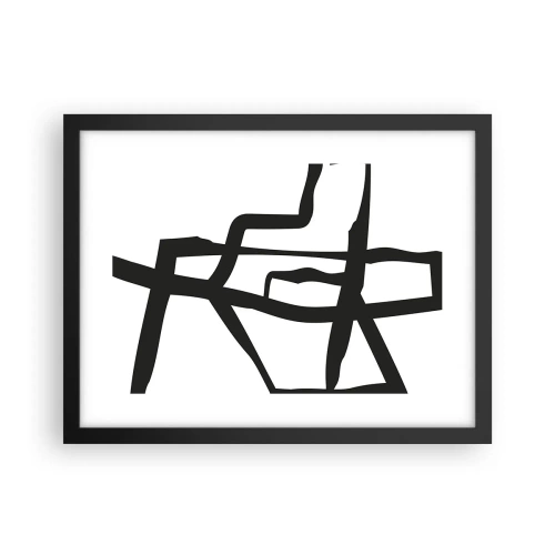 Poster in cornice nera - Struttura bianca e nera - 40x30 cm