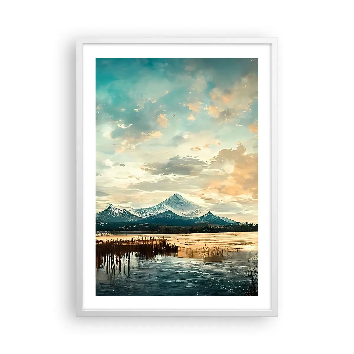 Poster in cornice bianca - Sotto la protezione del cielo - 50x70 cm