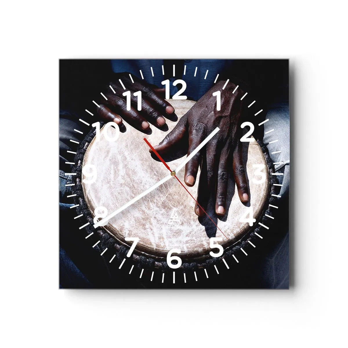 Orologio da parete - Orologio in Vetro - Vivi al tuo ritmo - 30x30 cm