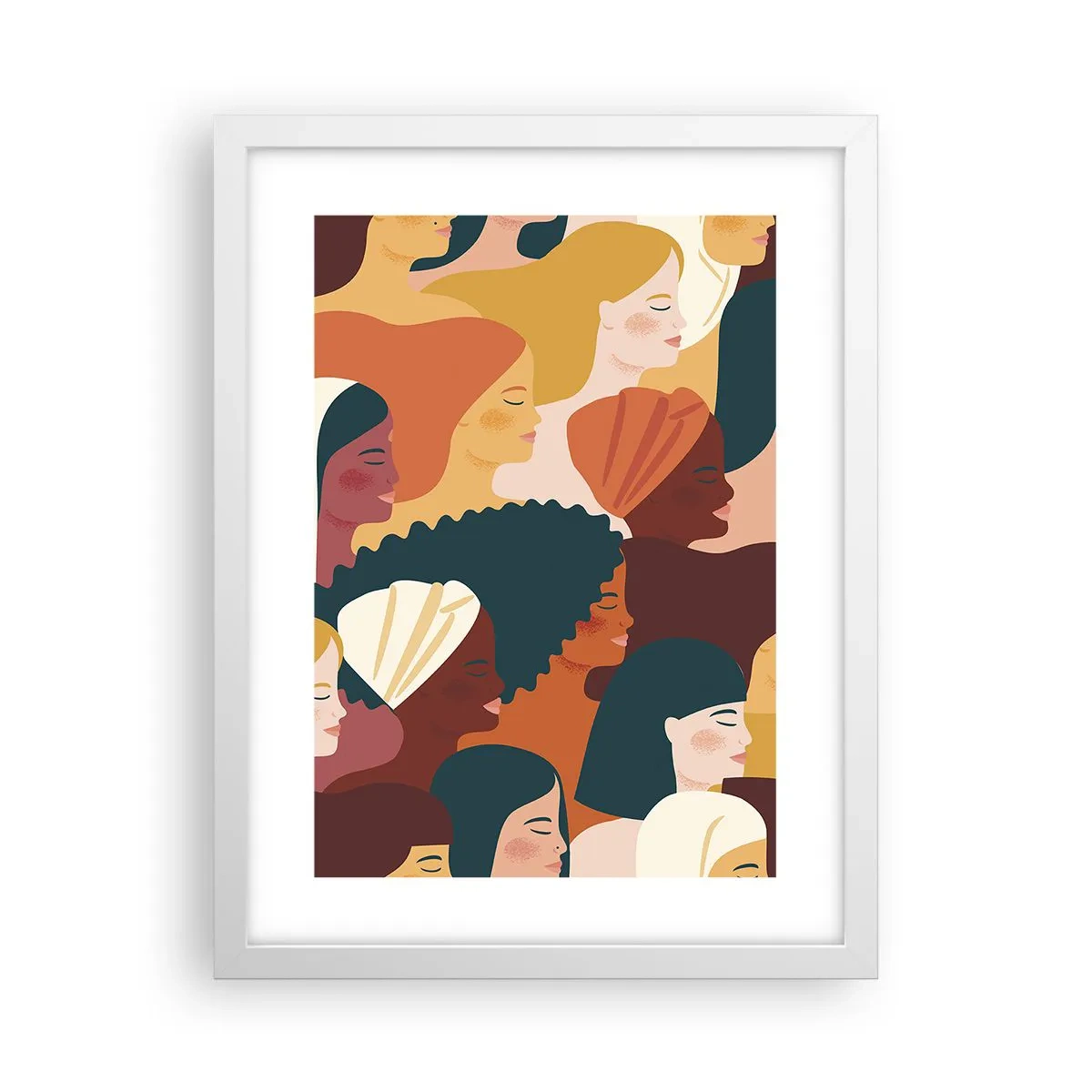 Poster in cornice bianca - Solo femminilità - 30x40 cm