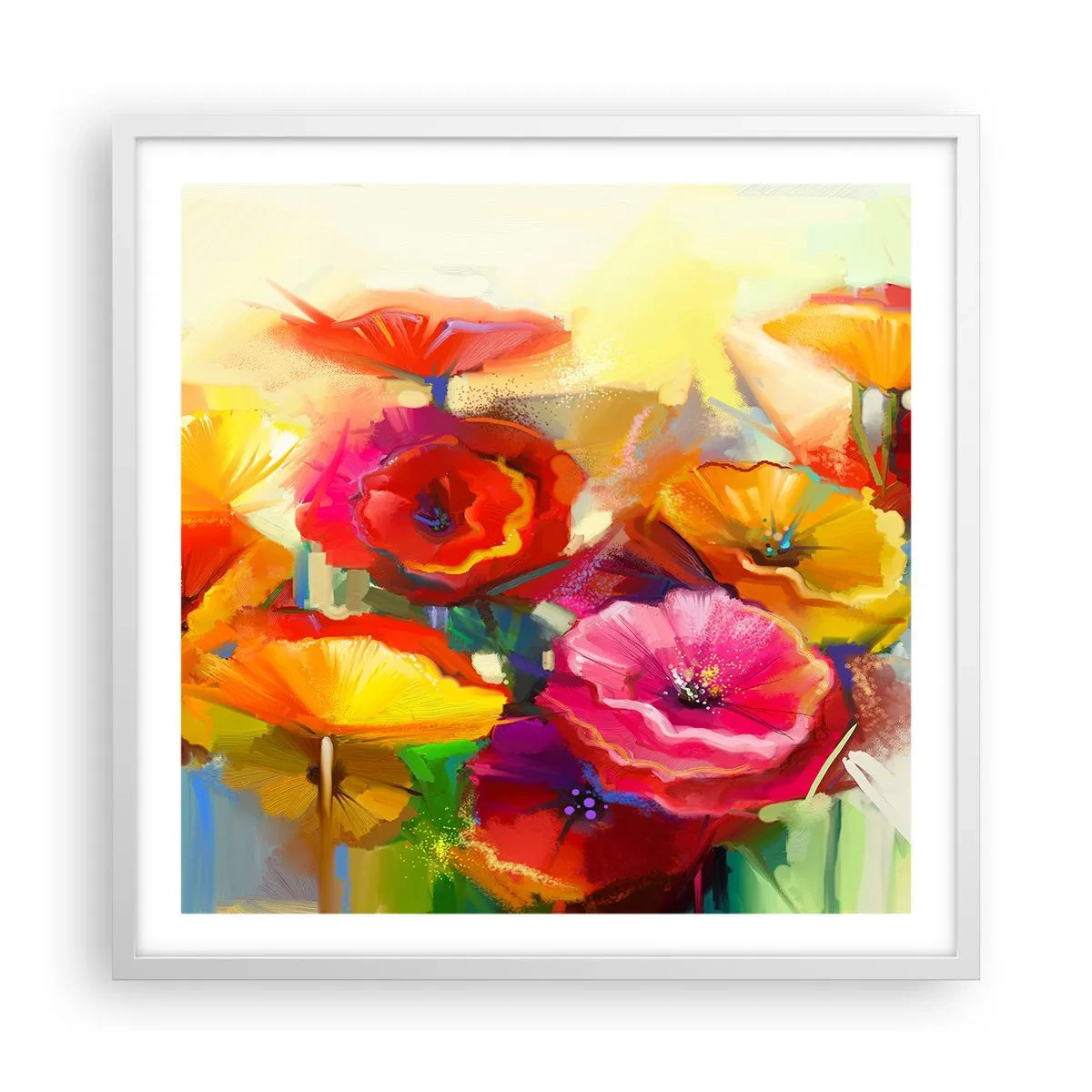 Poster in cornice bianca - Non solo rossi - 60x60 cm