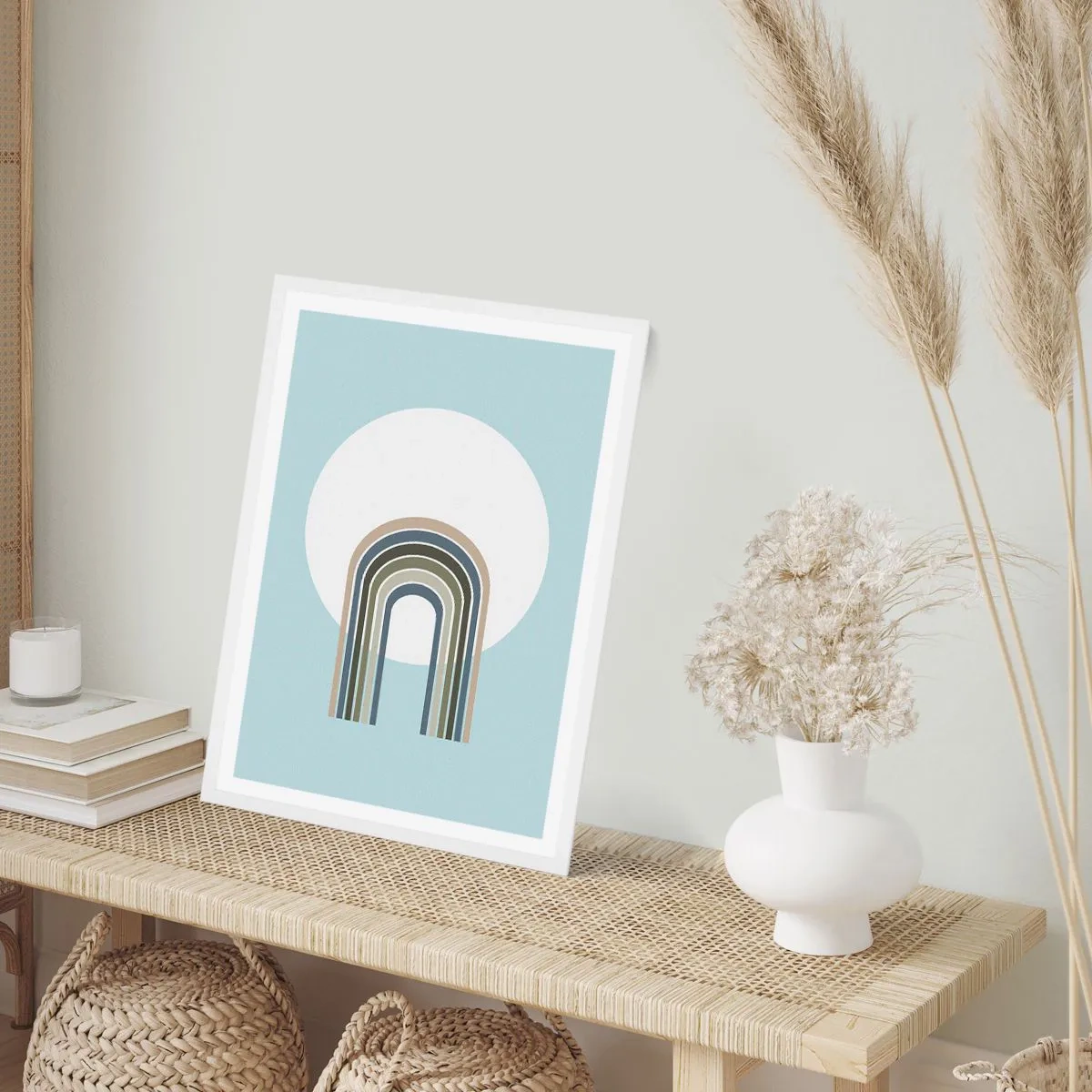 Poster in cornice bianca - Attrazione irresistibile - 40x50 cm