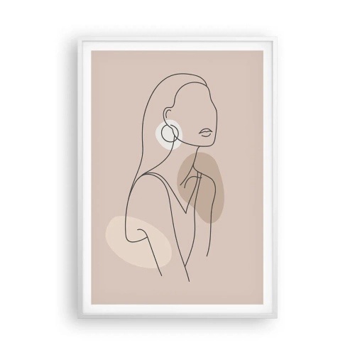 Poster in cornice bianca - Icona di giovinezza - 70x100 cm