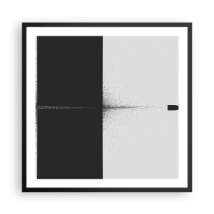Poster in cornice nera - Dritto allo scopo - 60x60 cm