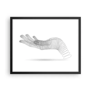 Poster in cornice nera - Mano elastica - 50x40 cm
