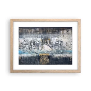 Poster in cornice rovere chiaro - Talvolta è facile, talvolta è difficile - 40x30 cm