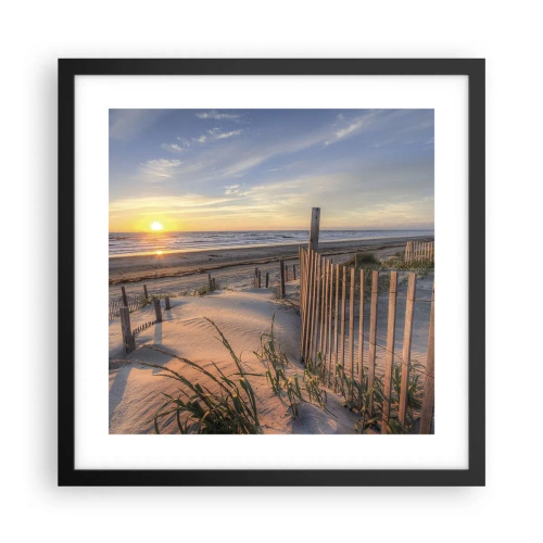 Poster in cornice nera - Luci e ombre del vento - 40x40 cm