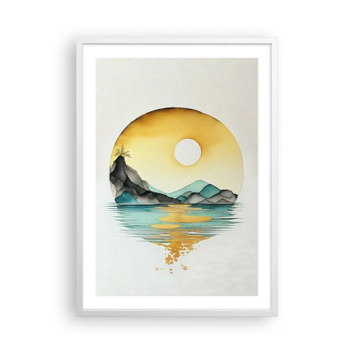 Poster in cornice bianca - Nel cerchio della bellezza - 50x70 cm