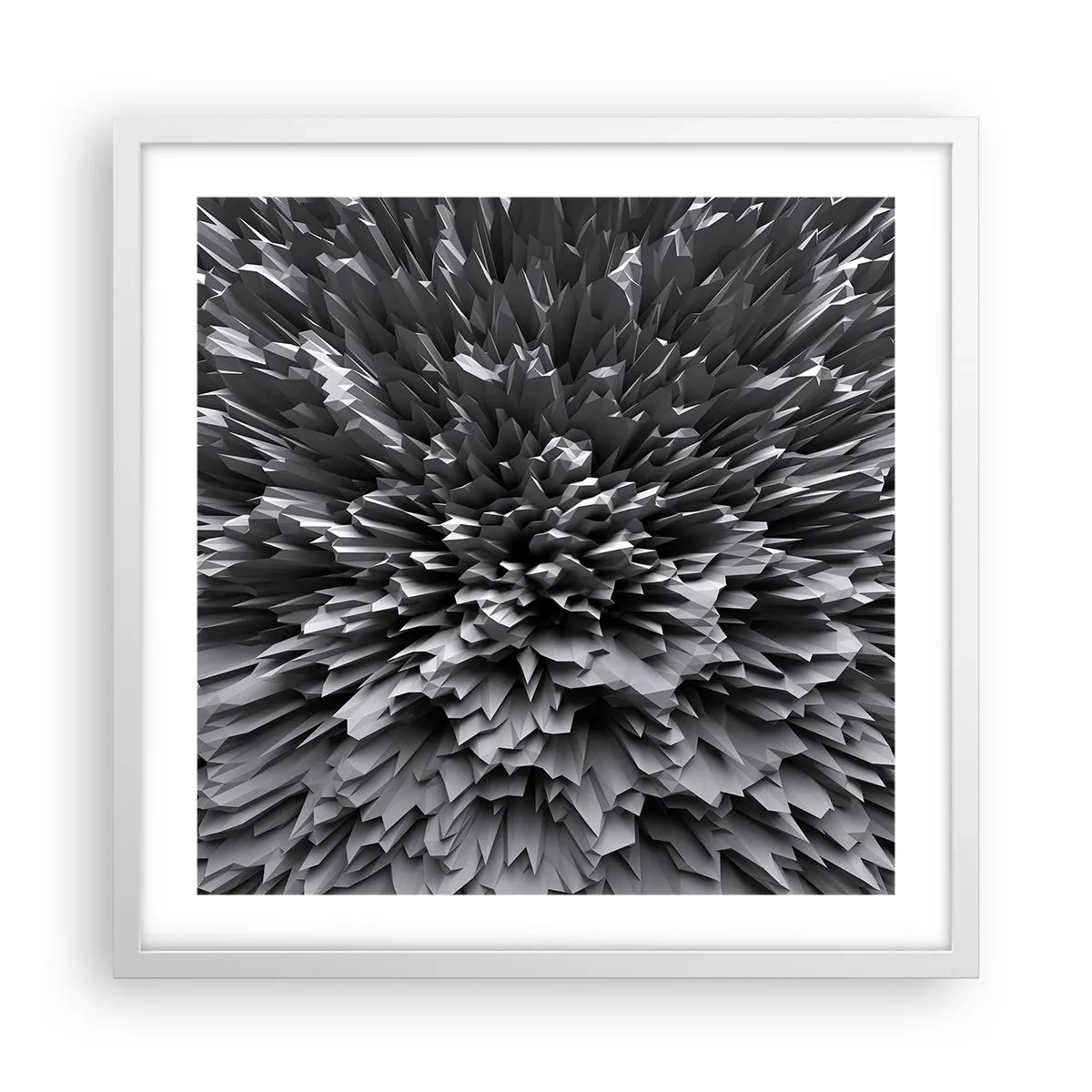 Poster in cornice bianca - Spigolosità massima - 50x50 cm