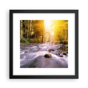 Poster in cornice nera - Malachite in cornice oro-argento - 30x30 cm