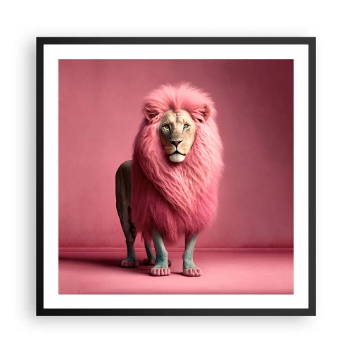 Poster in cornice nera - E non mette più paura - 60x60 cm