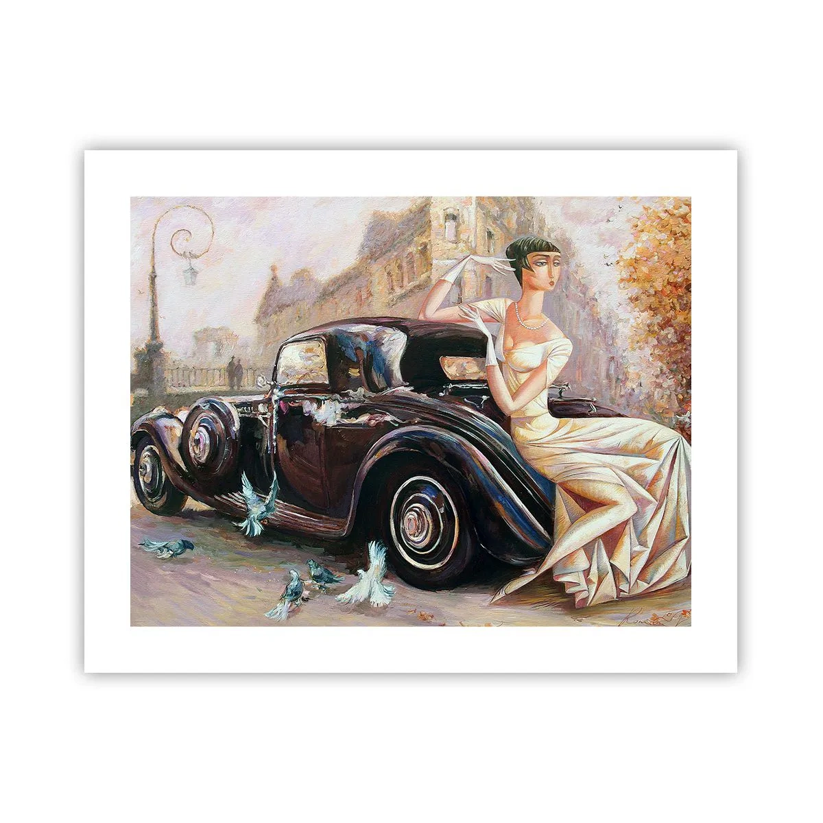 Poster - Eleganza in stile retro - 50x40 cm